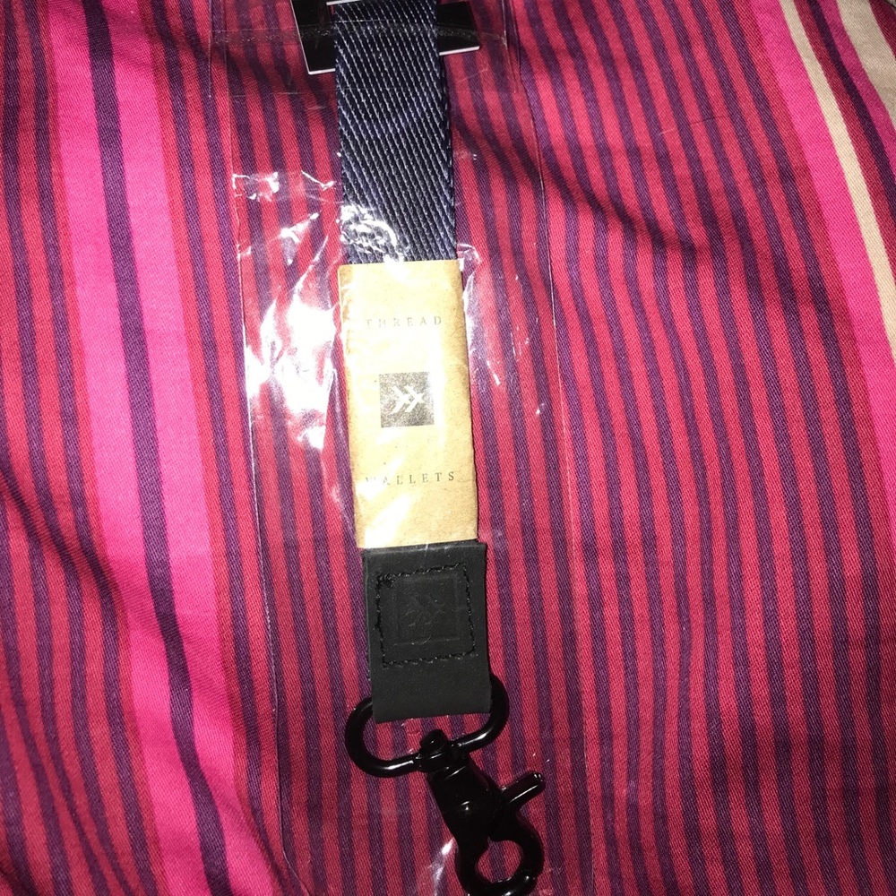 thread wallet wrist lanyard